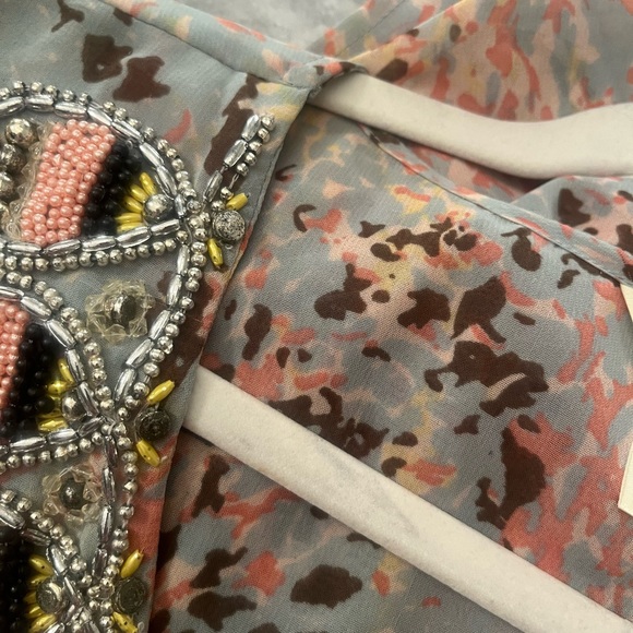 Pretty pool cover up size 🧉large resort wear vacation summer🧉 lucky and coco - Picture 14 of 17